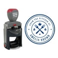 thumbnail image 1 of Printtoo Roound Personalized&nbsp;Blue Self Inking Kitchen Stamp Custom Business Monogram Rubber&nbsp;Stamper-45 mm, 1 of 6