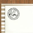 thumbnail image 1 of Printtoo Round Custom Address Return Rubber Stamp Self Inking Branch Love Birds Personalized Stamper, 1 of 6