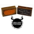 thumbnail image 1 of Printtoo Round Custom Address Return Rubber Stamp Wood Mounted Silhouettes Personalized Stamper Gift Idea, 1 of 4