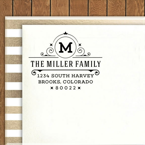 Printtoo Round Custom Family Address Return Rubber Stamp Self Inking Personalized Wedding Invitation Idea