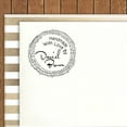 thumbnail image 1 of Printtoo Round Custom Rubber Stamp Self Inking Handmade By Personalized Stamper Envelope Seal, 1 of 6