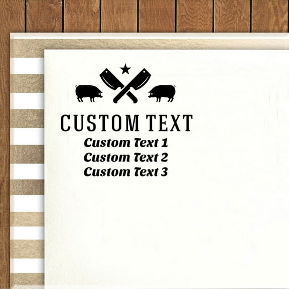 Printtoo Round Custom Text Rubber Stamp Self Inking Business Address Monogram Personalized Stamper