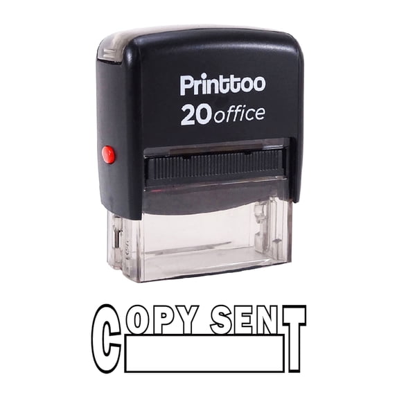 Printtoo Rubber Stamp COPY SENT Self Inking Office Stationary Custom Stamp-Black