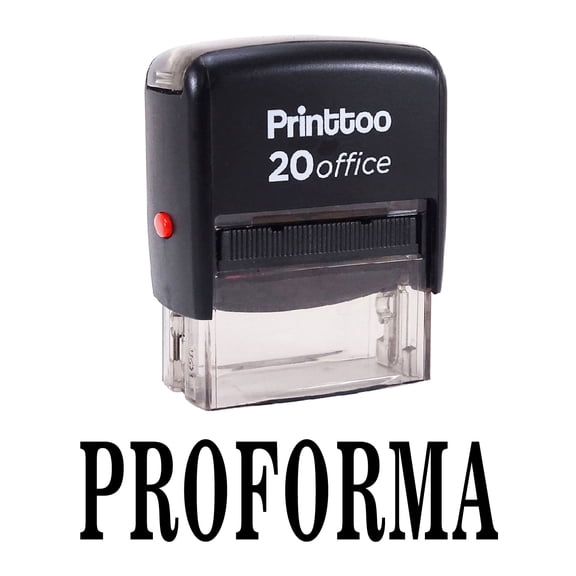 Printtoo Rubber Stamp PROFORMA Custom Stamp Self Inking Office Stationary-Black