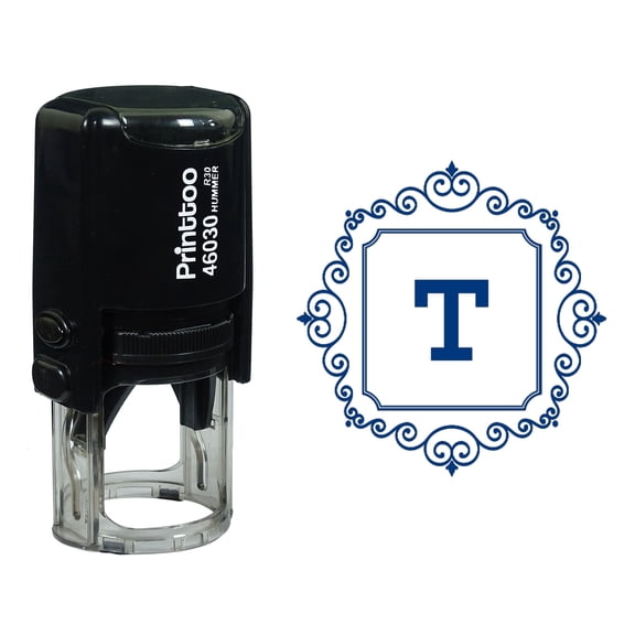 Printtoo Rubber Stamp SINCE PAID $ Self Inking Office Stationary Stamp-Red