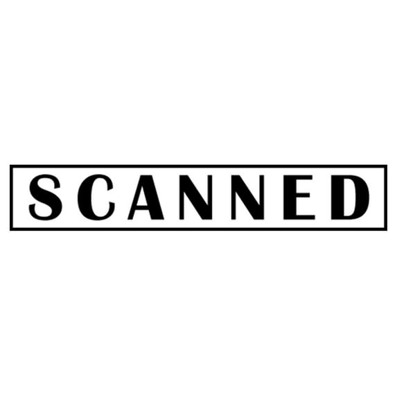 Printtoo Scanned Self Inking Rubber Stamp Pre-Inked Office Stamp- Home Office Business Stationery, Black- 42 x 9 mm