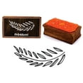 thumbnail image 1 of Printtoo Scrap-Booking Leaf Vine Design Rectangular Wooden Rubber Stamp Block, 1 of 2