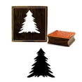 thumbnail image 1 of Printtoo Scrap-booking Christmas Tree Design Card Print Square Wooden Rubber Stamp-4 x 4 Inches, 1 of 2