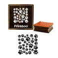 thumbnail image 1 of Printtoo Scrap-booking Square Dog Foot Print Pattern Wooden Rubber Stamp Craft-5 x 5 Inches, 1 of 2