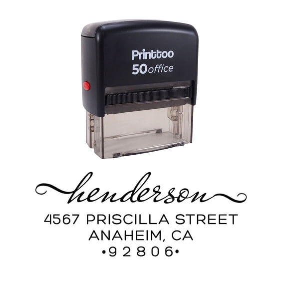 Printtoo Self Inking Address Stamp Custom Wedding Invitation Stationary Rubber Stamp Gift