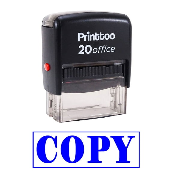 Printtoo Self Inking COPY Rubber Stamp Office Stationary Custom Stamp-Blue