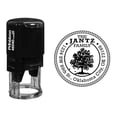 thumbnail image 1 of Printtoo Self Inking Custom Round Rope Family Address Rubber Stamp Tree Design Personalized Stamper-Black, 1 of 1