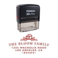 thumbnail image 1 of Printtoo Self Inking Custom Text Personalized Address With House Design Envelope Rubber Stamp-Red, 1 of 1
