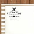 thumbnail image 1 of Printtoo Self Inking Custom Text Round Rubber Stamp Clipart Personalized Business Address Stamper, 1 of 5