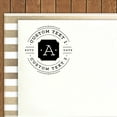 thumbnail image 1 of Printtoo Self Inking Custom Text Round Rubber Stamp Monogram Initial Personalized Business Stamper, 1 of 5