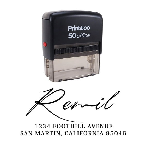 Printtoo Self Inking Return Family Address Custom Personalized Invitation Rubber Stamp Gift