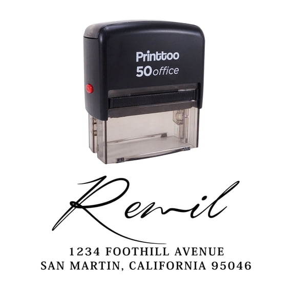 Printtoo Self Inking Return Family Address Custom Personalized Invitation Rubber Stamp Gift