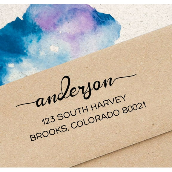 Printtoo Self Inking Return Family Address Stamp Custom Stationary Personalized Rubber Stamp