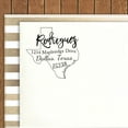 thumbnail image 1 of Printtoo Self Inking Round Custom Address Return Rubber Stamp Texas Map Personalized Stamper Gift Idea, 1 of 6