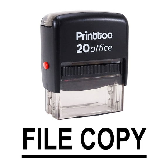 Printtoo Self Inking Rubber Stamp Office Stationary FILE COPY Custom Stamp-Black