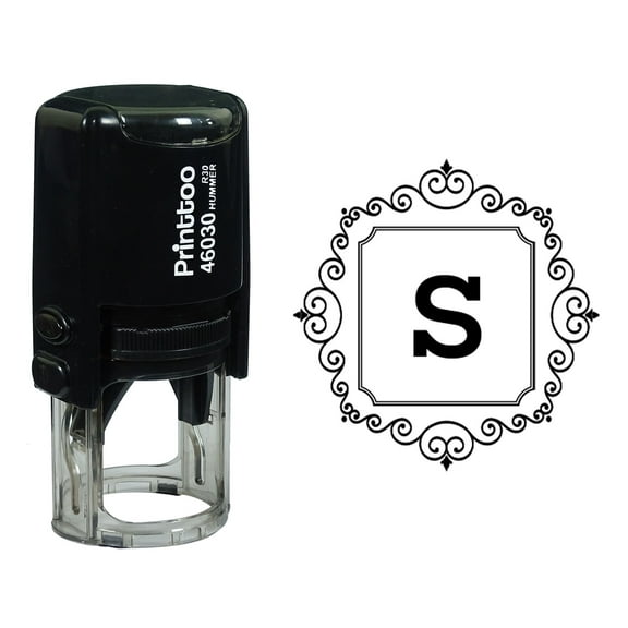 Printtoo Self Inking SCANNED Rubber Stamp Office Stationary Stamp-Black