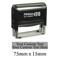thumbnail image 1 of Printtoo Self Inking Upto 2 Lines Of Custom Text Rubber Stamp Personalized Stamper-Black, 1 of 1