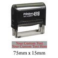 thumbnail image 1 of Printtoo Self Inking Upto 2 Lines Of Custom Text Rubber Stamp Personalized Stamper-Red, 1 of 1