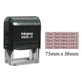 thumbnail image 1 of Printtoo Self Inking Upto 5 Lines Of Custom Text Rubber Stamp Personalized Stamper-Red, 1 of 1