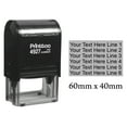 thumbnail image 1 of Printtoo Self Inking Upto 6 Lines Of Custom Text Rubber Stamp Personalized Stamper-Black, 1 of 1