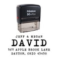 thumbnail image 1 of Printtoo Self Inking Wedding Invitation Personalized Custom Address Rubber Stamp Gift Idea, 1 of 6