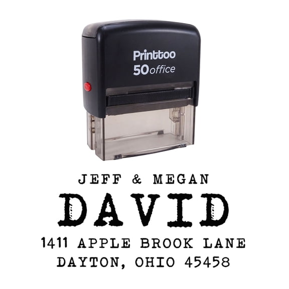 Printtoo Self Inking Wedding Invitation Personalized Custom Address Rubber Stamp Gift Idea