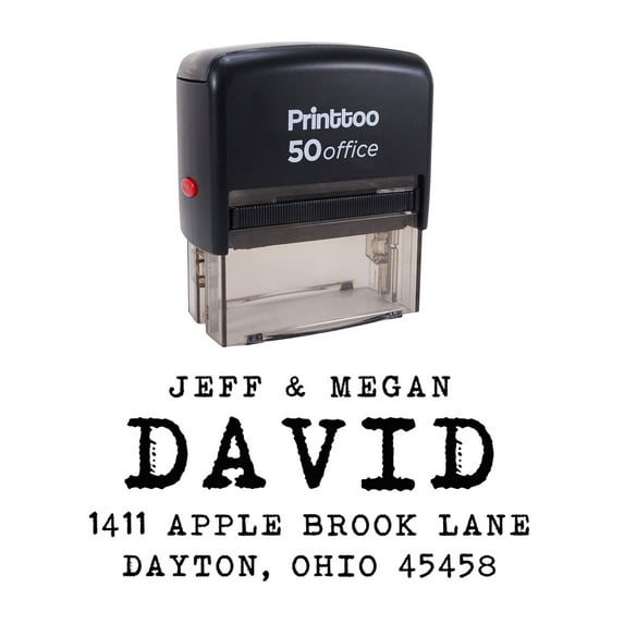 Printtoo Self Inking Wedding Invitation Personalized Custom Address Rubber Stamp Gift Idea