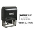 thumbnail image 1 of Printtoo Self Inking With Custom Text Date Stamp Office Stationery Dater Rubber Stamp-Black, 1 of 1