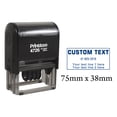 thumbnail image 1 of Printtoo Self Inking With Custom Text Date Stamp Office Stationery Dater Rubber Stamp-Blue, 1 of 1