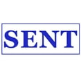 thumbnail image 1 of Printtoo Sent Self Inking Rubber Stamp Pre-Inked Office Stamp- Home Office Business Stationery, 47 x 20 mm Blue, 1 of 7