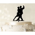 thumbnail image 1 of "Printtoo Silhouette Couple Cake Topper Wedding Cake Topper Cake Decorations Color Option Available 6""-7"" Inches Wide", 1 of 1