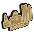 thumbnail image 1 of Printtoo Souvenir Multiple Boston Massachusetts City Wooden Engraved Fridge Magnet, 1 of 5