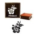 thumbnail image 1 of Printtoo Square Floral Pattern Craft Textile Wooden Rubber Stamp Scrap-booking-5 x 5 Inches, 1 of 2