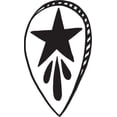 thumbnail image 1 of Printtoo Star Design Craft Textile Wooden Rubber Stamp Diary Card Square Block-2 x 2 Inches, 1 of 1
