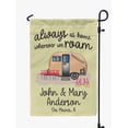 thumbnail image 1 of Printtoo Tan Always At Home Wherever We Roam Retro Camp Trailer Camping Flags For Campers Personalized Double SidedFlag Outdoor Decor Sign CampsiteFlag, 1 of 4