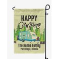 thumbnail image 1 of Printtoo Tan Happy Campers Big Travel Trailer 12.5x18 Inches Double SidedFlagsDouble Sided CampFlagCampsiteFlagPersonalized Camping Flags, 1 of 4