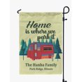 thumbnail image 1 of Printtoo Tan Home Is Where We Park It Motorhome Personalized Camping Flags For Campers Double SidedFlagCampsiteFlagOutdoor Garden Sign, 1 of 4