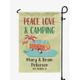 thumbnail image 1 of Printtoo Tan Peace| Love & Camping Beach CampingFlagCustom Personalized Camping Flags For Campers Double Sided CampsiteFlag, 1 of 4