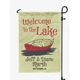 thumbnail image 1 of Printtoo Tan Welcome To The Lake Outdoor Personalized Camping Flags For Campers Double Sided CampsiteFlagOutdoor GardenFlags, 1 of 4