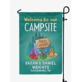 thumbnail image 1 of Printtoo Teal Green Welcome To Our Campsite Outdoor CampingFlagCustom Personalized Camping Flags For Campers Double Sided CampsiteFlag, 1 of 4
