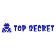 thumbnail image 1 of Printtoo Top Secret Self Inking Rubber Stamp Pre-Inked Office Stamp- Home Office Business Stationery, Blue- 42 x 9 mm, 1 of 7