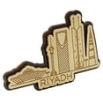 thumbnail image 1 of Printtoo Towers Of Riyadh Saudi Arabia Engraved Wooden Fridge Magnet Souvenir Decorative, 1 of 5