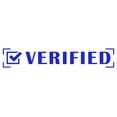 thumbnail image 1 of Printtoo Verified Self Inking Rubber Stamp Pre-Inked Office Stamp- Home Office Business Stationery, Blue- 42 x 9 mm, 1 of 7