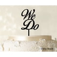 thumbnail image 1 of "Printtoo We Do Wedding Cake Topper Personalized Shiny Black Cake Topper Color Option Available 4""-6"" Inches Wide", 1 of 1