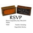 thumbnail image 1 of Printtoo Wedding Invitations Custom RSVP Personalized Wood Mounted Envelope Rubber Stamp, 1 of 4